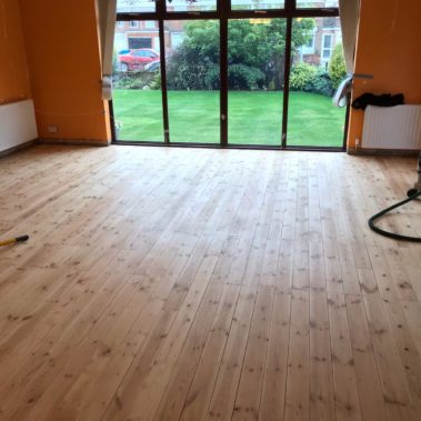 Pine Boards Floor Restored Goole