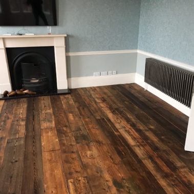 Reclaimed Pine Boards Installation York