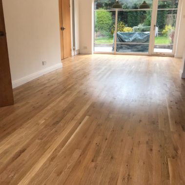 Solid oak strip installation Beverley