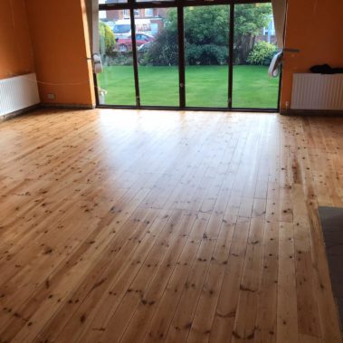Pine Boards Floor Restored Goole