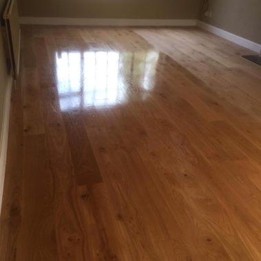 Oak strip installed in Escrick