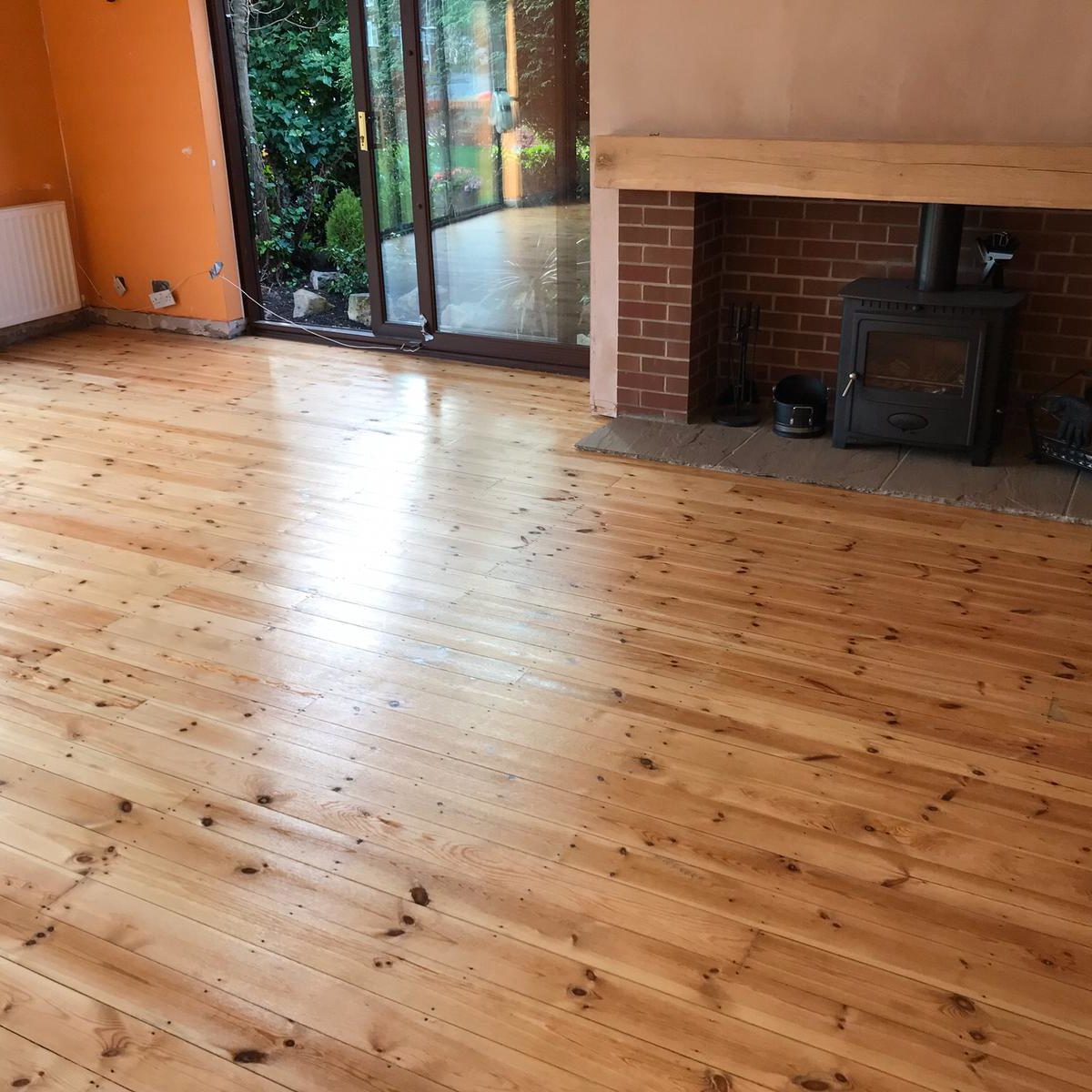 Pine Boards Floor Restored Goole