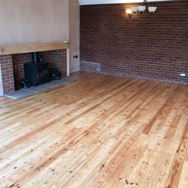 Pine Boards Floor Restored Goole