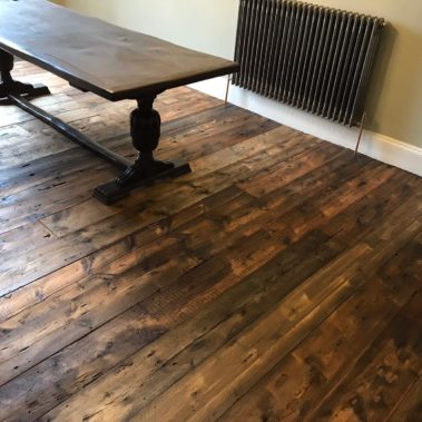 Reclaimed Pine Boards Installation York