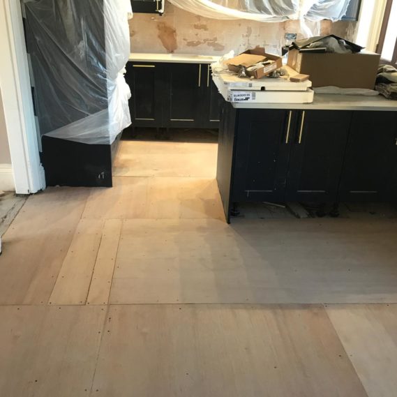 Grey Wash Parquet Floor Installed Horsforth Leeds