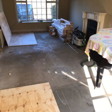 Oak strip installed in Escrick