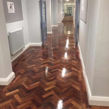 Hymes Collage Floor Restoration