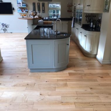 Oak strip installed in Escrick