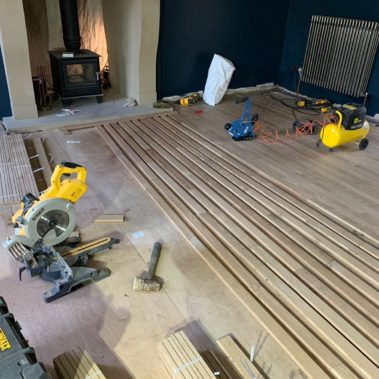 Oak Strip Installation - Bracewell, Skipton