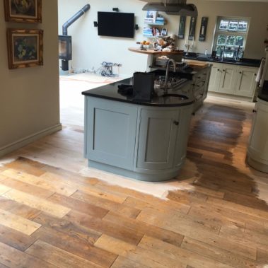 Oak strip installed in Escrick