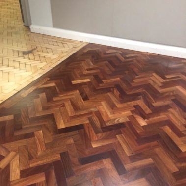 Hymes Collage Floor Restoration