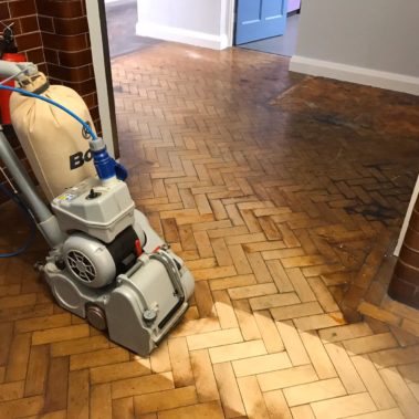 Hymes Collage Floor Restoration