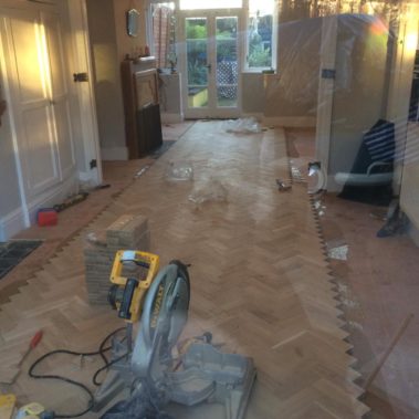 Solid Oak Parquet Installed - Bishopthorpe Road York