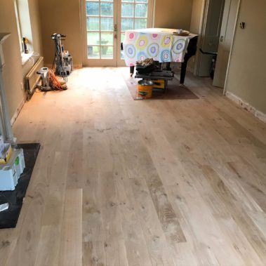 Oak strip installed in Escrick
