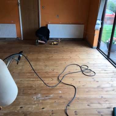 Pine Boards Floor Restored Goole