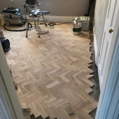 Parquet Floor Installed - Horsforth Leeds