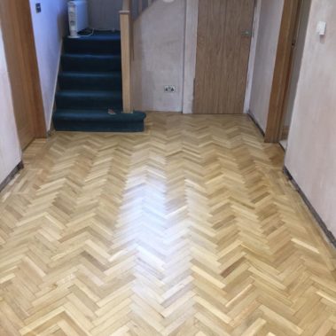 Hallway floor restoration - Driffield