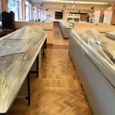 Teak Parquet Floor Sanded - Hardy Lab