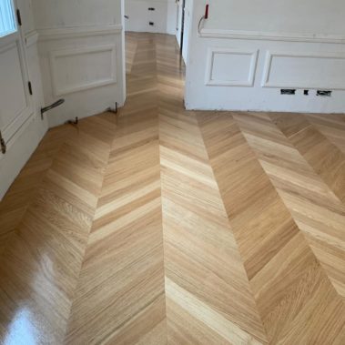 Chevron Parquet Installed in Skipton