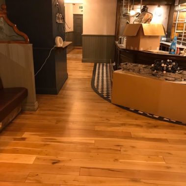 Solid oak strip restoration -The Eldon Pub