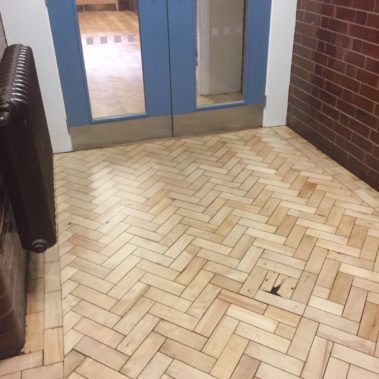 Hymes Collage Floor Restoration