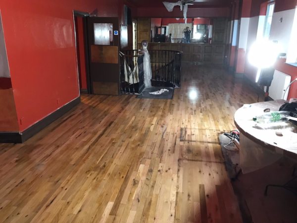 Floor Restoration Blue Bicycle Restaurant York