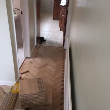 Oak Parquet Blocks Laid In Hull
