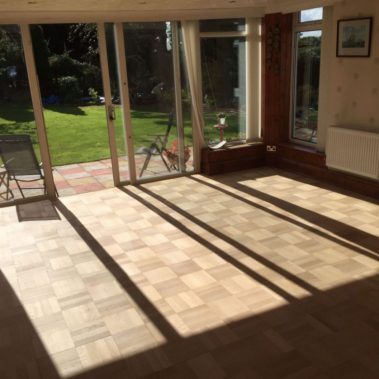 Parquet Floor Sanded And Sealed Breighton
