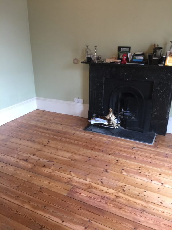 Pine Floor Sanded And Resealed East Parade York