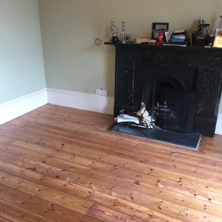 Pine Floor Sanded And Resealed East Parade York
