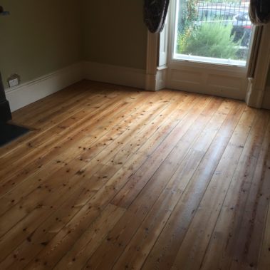 Pine Floor Sanded And Resealed East Parade York