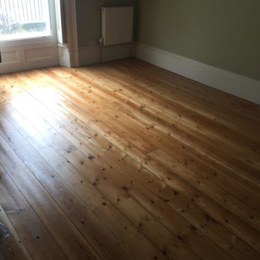 Pine Floor Sanded And Resealed East Parade York