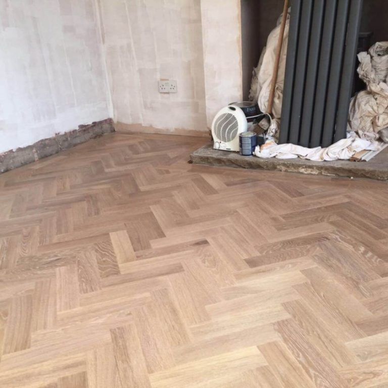 White Washed Parquet Floor Beverley Etton