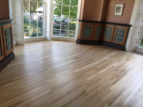 Oak Strip Floor Restore The Church House Pub, Brampton Leeds