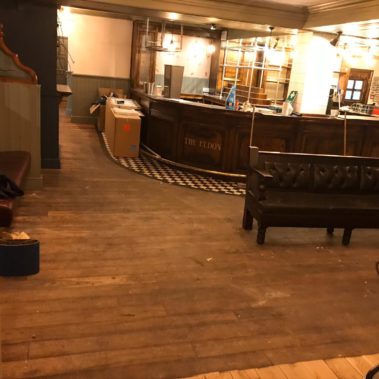 Solid oak strip restoration -The Eldon Pub