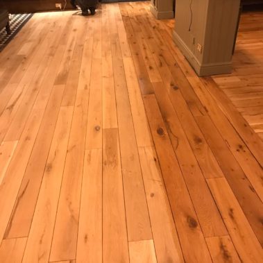 Solid oak strip restoration -The Eldon Pub