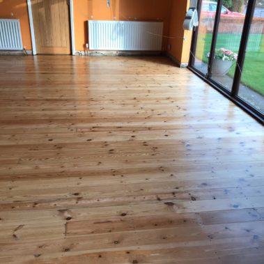 Pine Boards Floor Restored Goole