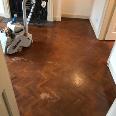 Solid Walnut Parquet Restoration Spofforth