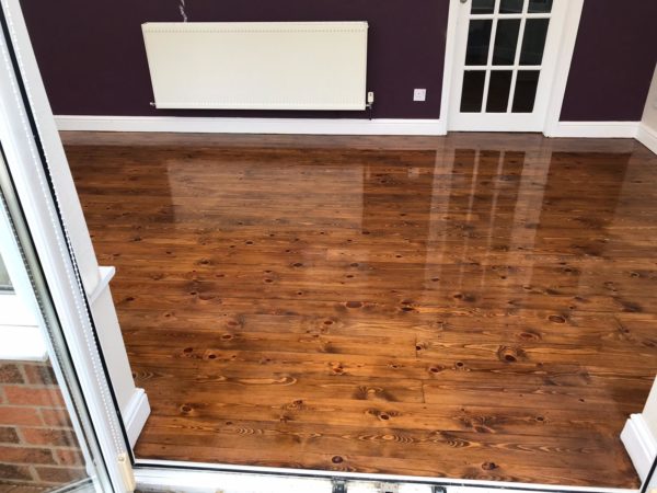 Pine boards floor- Clifton Moor York