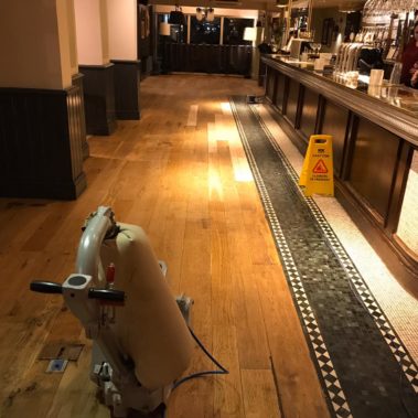 The Browns Pub Floor Restoration