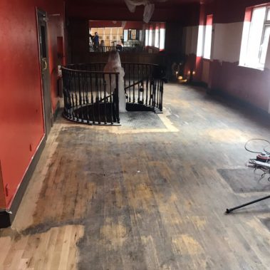 Floor Restoration Blue Bicycle Restaurant York