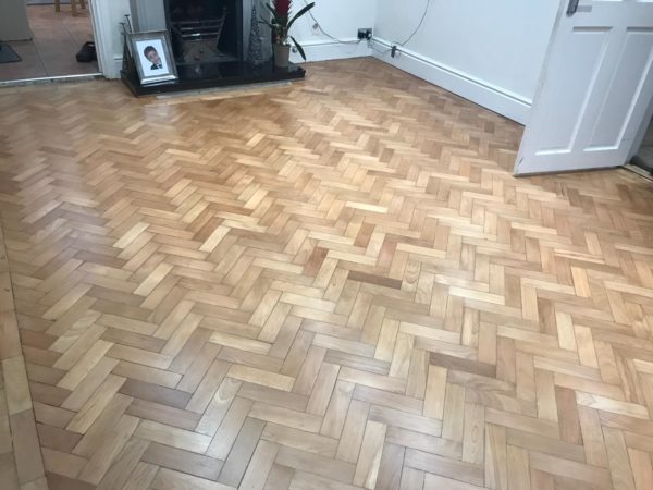 Beech parquet floor sanding Wakefield