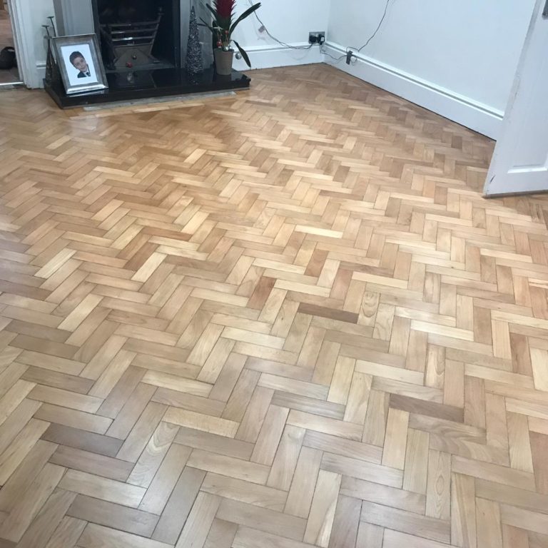 Beech parquet floor sanding Wakefield