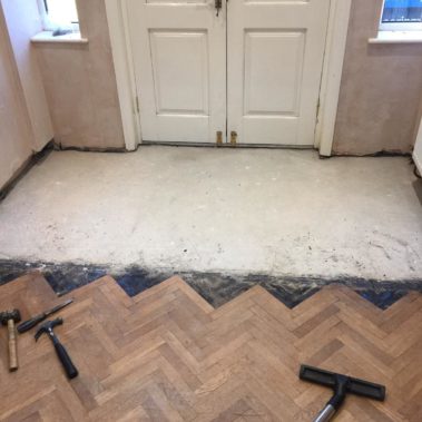 Hallway floor restoration - Driffield