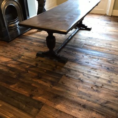 Reclaimed Pine Boards Installation York