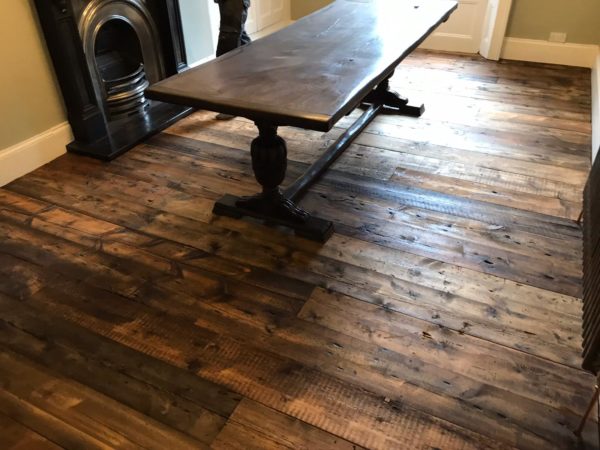 Reclaimed Pine Boards Installation York