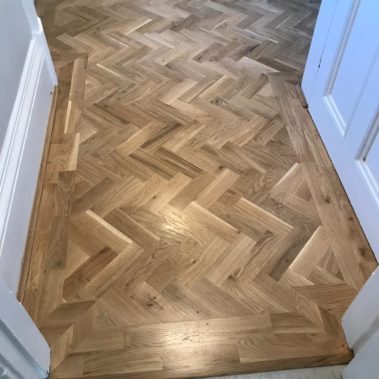 Oak Parquet Installation - Boston Spa, Weatherby