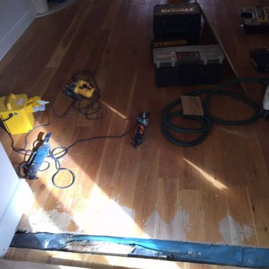 Solid Oak Sand Seal Floor