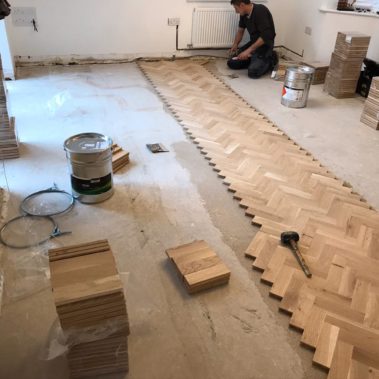 Parquet Floor Installation - Barlby