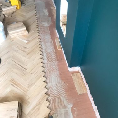 Parquet Floor Installed Hull